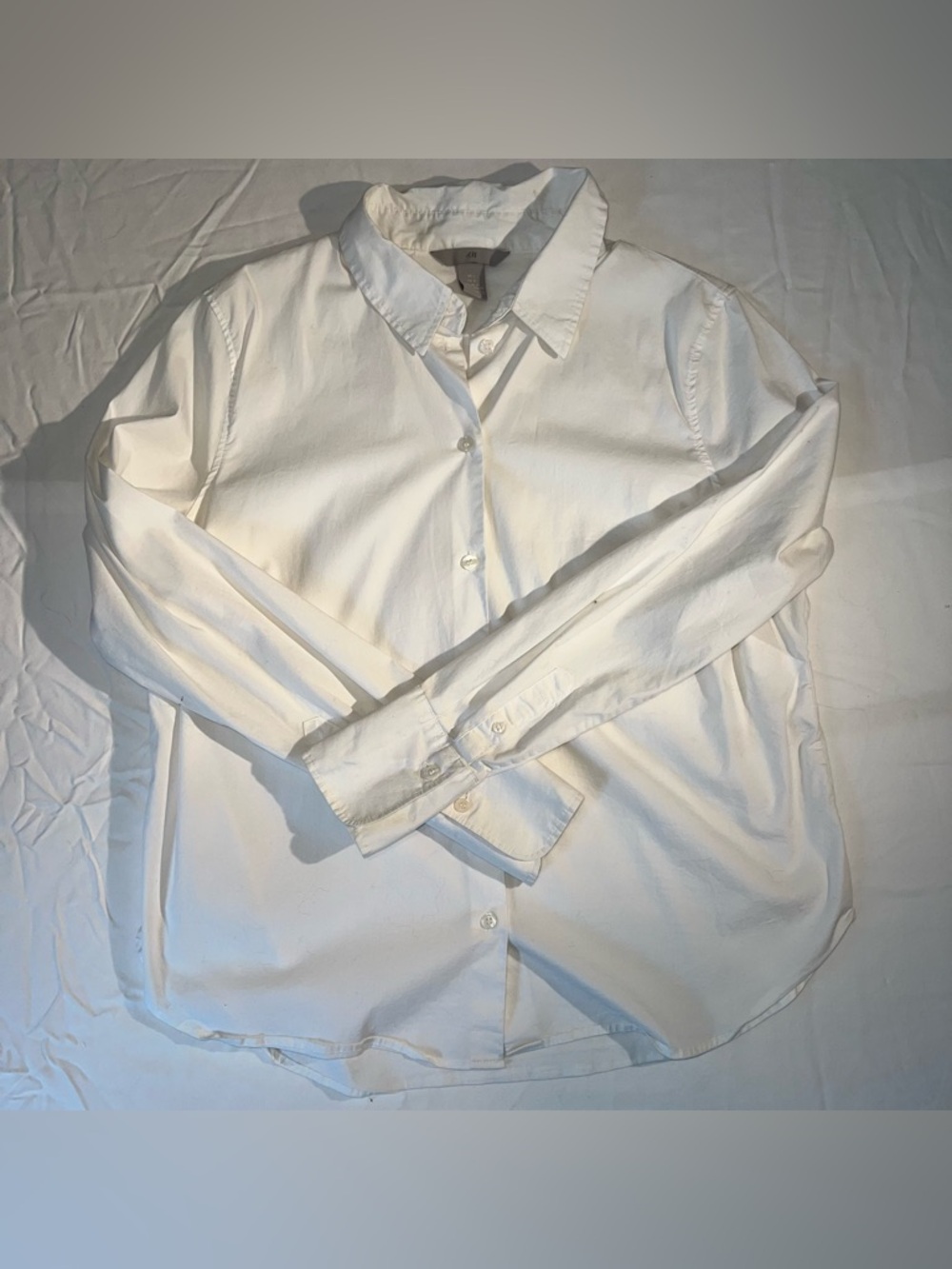 Classic White Button-Up Shirt
